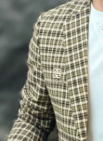 Versatile Plaid Suit For Men