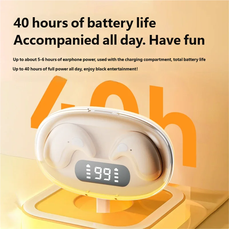 X55 New Mini Sleep Bluetooth 5.3 Earbuds Pain Free Touch, High-Quality Calls Earphone, Long Battery, Private Mold, Universal Fit