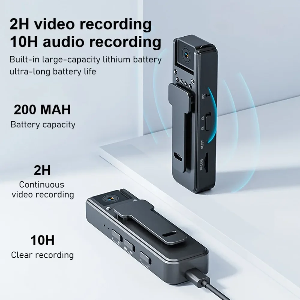 A8 HD 1080P Mini Camera Portable Small Digital Video IP Camera Recorder Police Cam Infrared Night Vision  Miniature Camcorder