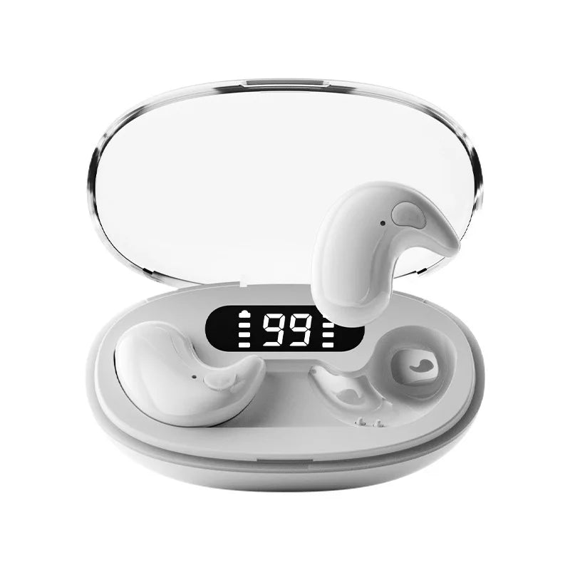 X55 New Mini Sleep Bluetooth 5.3 Earbuds Pain Free Touch, High-Quality Calls Earphone, Long Battery, Private Mold, Universal Fit