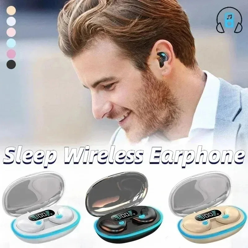 X55 Sleeping Earbuds Wireless Mini Headphones for Work TWS Bluetooth Earphone Stereo Hidden Headsets with Mic HD Call Waterproof