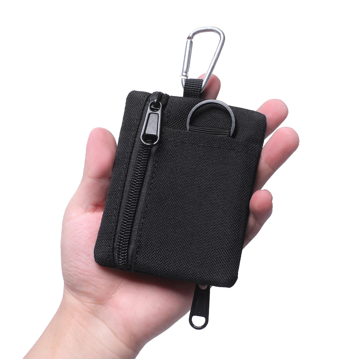 Outdoor Tactical Mini Coin Purse Key Bag Military Fan Outdoor Zipper Bag Sports Waist Bag Storage Accessory Bag One Pack
