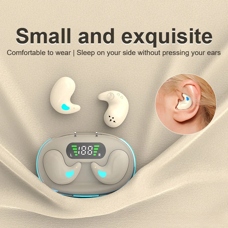 X55 Black Color Mini Earbuds Wireless Earphone For Sports Gaming And Sleep Bluetooth In-Ear Headphones With HIFI Stereo Sound He