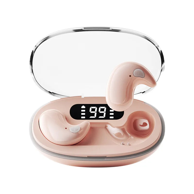 X55 New Mini Sleep Bluetooth 5.3 Earbuds Pain Free Touch, High-Quality Calls Earphone, Long Battery, Private Mold, Universal Fit