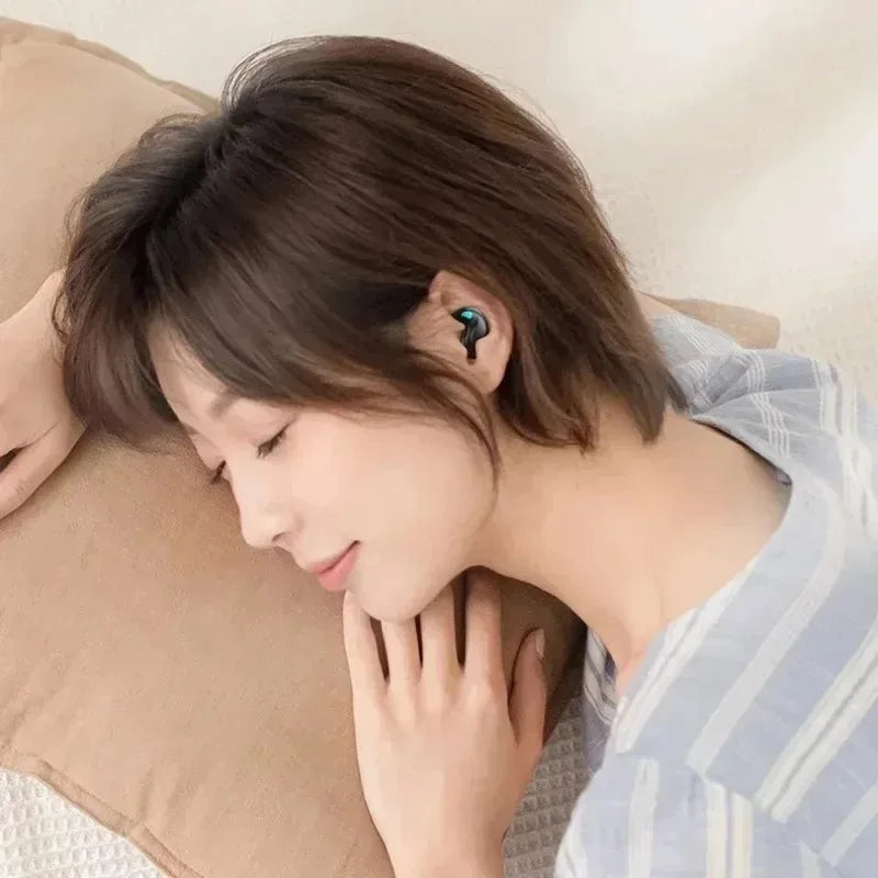 X55 Sleeping Earbuds Wireless Mini Headphones for Work TWS Bluetooth Earphone Stereo Hidden Headsets with Mic HD Call Waterproof