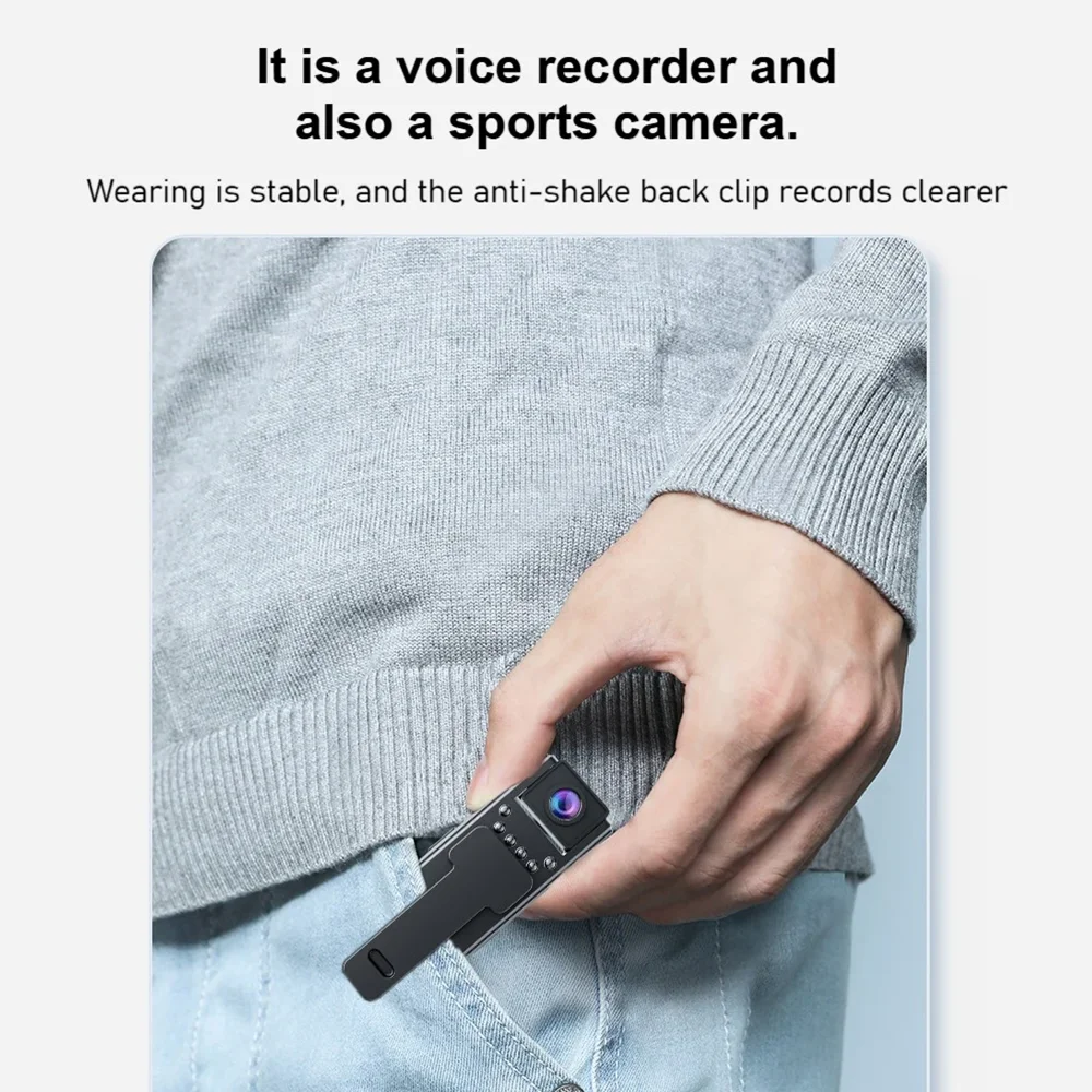 A8 HD 1080P Mini Camera Portable Small Digital Video IP Camera Recorder Police Cam Infrared Night Vision  Miniature Camcorder